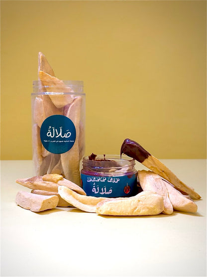 Mango with dipping chocolate